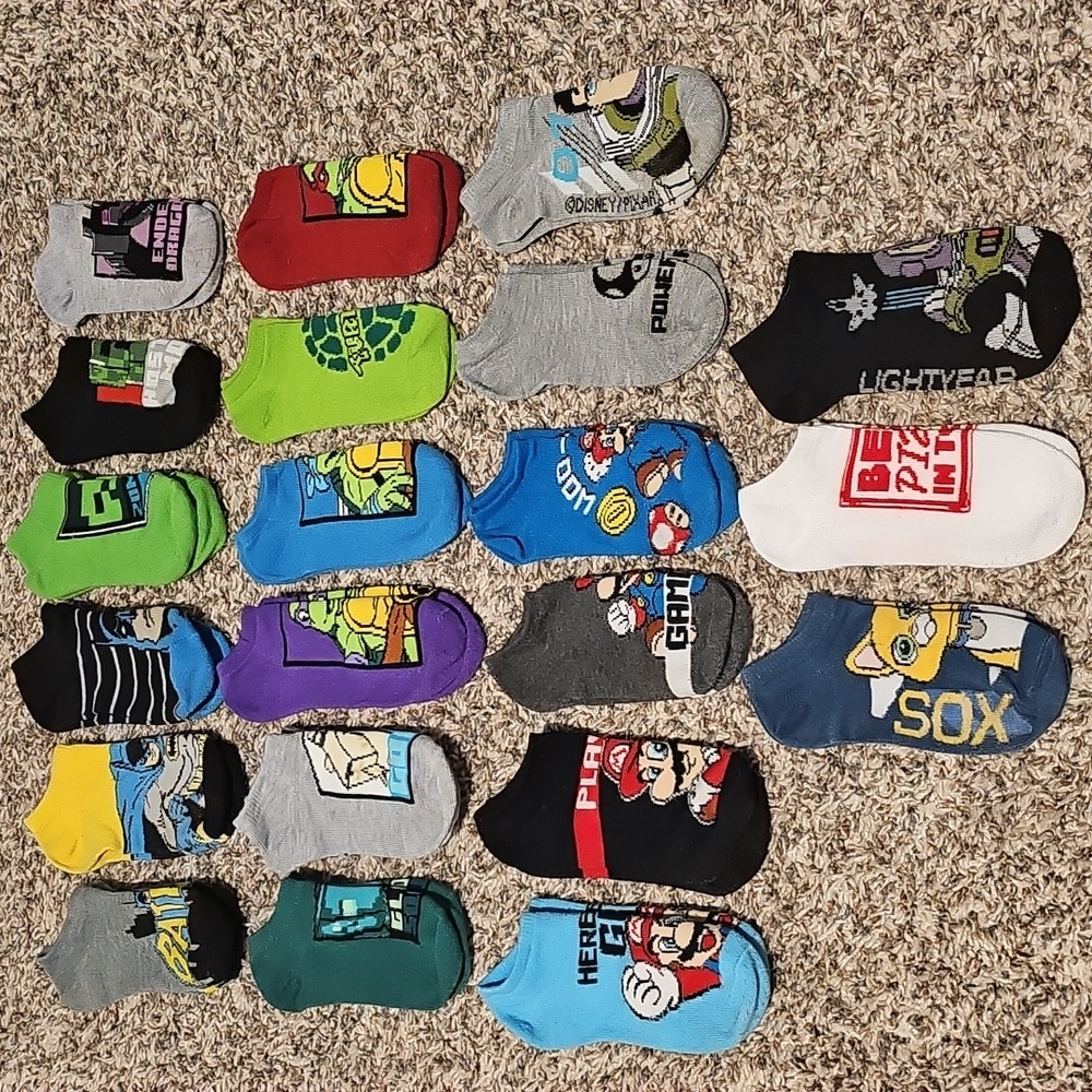 Boys Assorted Character Socks Size S/M
